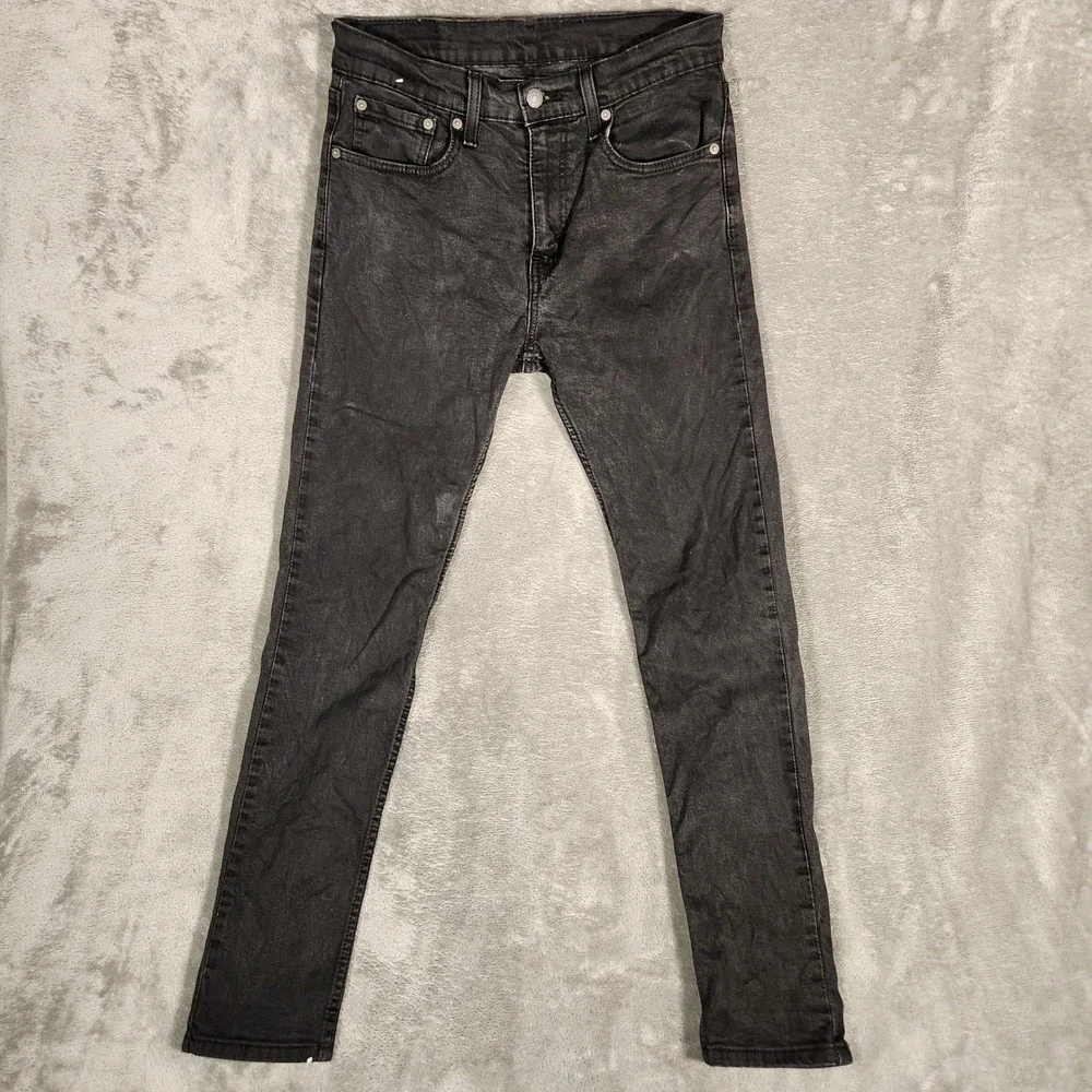 Levi's 512 Jeans Men's 31X32 Black Excellent Slim Taper Faded Denim 28833-0287